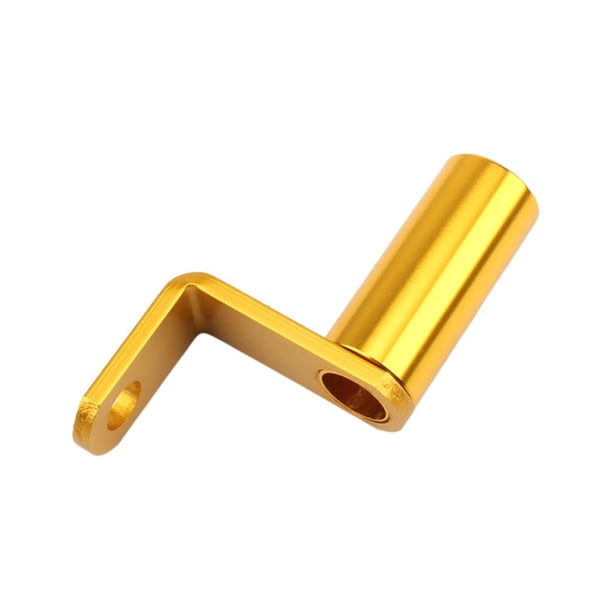 Barra extensora para motocicleta M10, soporte para teléfono móvil, soporte extensor para montaje en el soporte del espejo retrovisor, a prueba de herr Amarillo Soledad Barra de extensión del retrovisor