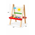 thumbnail image 2 of Wood Designs Double Acrylic Easel Flip Chart with 8 Paint Cups, 2 of 6