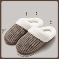 thumbnail image 4 of ZHAOCHENG Acogedoras pantuflas de lana coral para mujer con espuma viscoelástica, zapatos sin cordones para uso en interiores y exteriores, 4 of 4