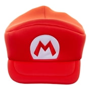 Super Mario Bros Embroidered Mario M Patch Mens Red Beret Cap