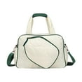 thumbnail image 1 of jinwen Pickleball Bag Badminton Bag with Zipper Lightweight Multipurpose Racket Bag White, 1 of 9