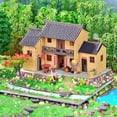 thumbnail image 3 of Creative DIY hut Chinese rural retro building model handmade house mountain house grass house ornaments gift, 3 of 5