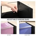 thumbnail image 4 of Black 4-Drawer Filing Cabinet with Lock – Compact Office Storage for A4 & Letter Files, 15.7" x 51.6" – Home Office & Printer Stand, 4 of 7