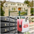 thumbnail image 5 of Unique Bargains 2.76 Inch ABS Self Adhesive House Letter B Plating Silver Tone 2 Pack, 5 of 5