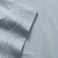 thumbnail image 2 of Madame Marie Contemporary Microfiber Bedroom Solid Color Bed Sheet Set Queen - Mist, 2 of 2