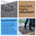 thumbnail image 4 of GORILLA GRIP Ultra Absorbent Grippy Doormat for Muddy Dog Paws, 30x20 Machine Washable Soakstopper Rugs Cleaner Floors, Bed Mat for Dirty Dogs, Indoor Entrance Door Rug Pet Bed Mats Charcoal, 4 of 10