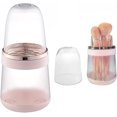 thumbnail image 1 of Porta brochas de maquillaje tres en uno, con cubierta transparente, resistente al agua y al polvo, caja de almacenamiento de brochas de maquillaje, caja de almacenamiento de brochas de maqui, 1 of 5