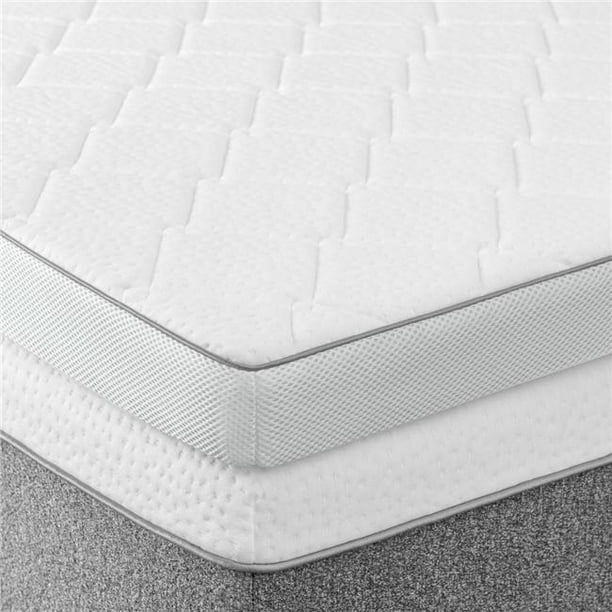 Panda Tq0009 3 In Solace Sleep Quilted Ventilated Memory Foam Slab Mattress Topper With Cover Non Solid Bottom 44 Queen Walmart Com