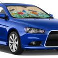 thumbnail image 4 of Fotbe Colorful Plants And Insects Car Windshield Sunshade | Sun Visor Protector Front Window Shade, Keeps Out UV Rays, Keeps Your Vehicle Cool-Small, 4 of 7