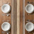 thumbnail image 4 of Table Runner 72 Inches Long for Kitchen Dining, Farmhouse Beige Brown Dresser Scarf Farmhouse, Dining Table Decorations for Wedding/Parties, Vintage Wooden Striped 18 x 72 In, 4 of 8