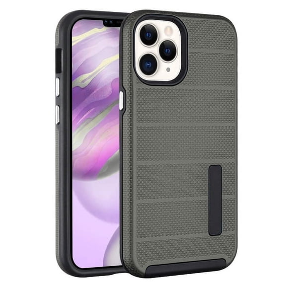 Apple iPhone 12 Pro Max /6.7" Phone Case [Shockproof] Drop-Protection Hard Hybrid Impact Heavy Duty Dual Layers Protective Textured Anti Slip Armor Rubber Rugged TPU Cover GRAY for iPhone 12 PRO MAX