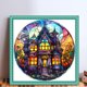 thumbnail image 2 of (3) Hilo algodón ecológico bordado 11CT 3 hebras impresión 40*40 cm Pintura vidrio-Kit serie navideña punto cruz castillo Halloween, 2 of 9