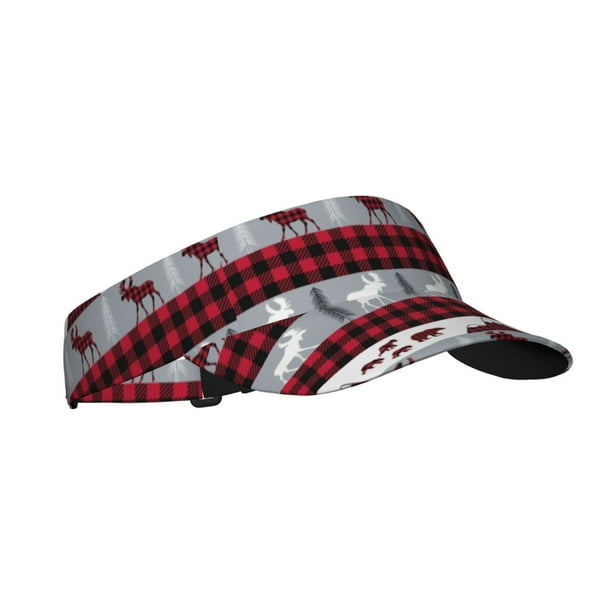 Balery Buffalo Plaid Forest Gorra deportiva con visera ajustable para mujer y hombre (talla única)