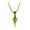Golden, variant on UDIYO Arrowhead Pendant Men Necklace Vintage Alloy Chain Spearpoint Necklace Fashion Accessories