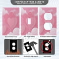thumbnail image 3 of Light Switch Cover Switch Plate Outlet Cover Plug Cover for Electrical Unused Outlet Cover Pink Dreamy Heart, 3 of 6
