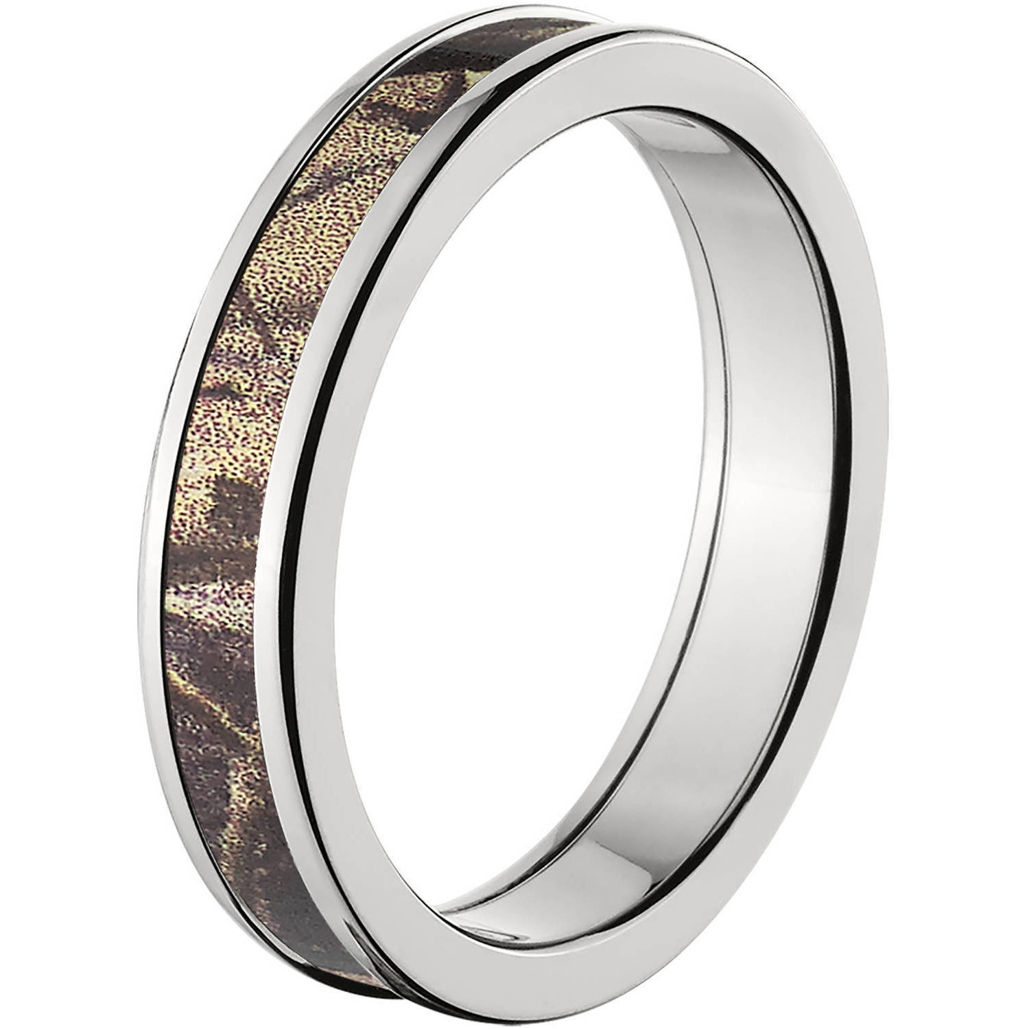 4mm Half-Round Titanium Ring with a RealTree AP Camo Inlay