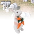 thumbnail image 3 of Decoraciones De Conejito De Pascua, Resina De Conejo Conejito De Conejo, Centavos De Mesa De Estatua De Conejo Pequeño De Primavera Interior, 3 of 7