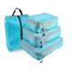 thumbnail image 1 of Travel organizer bag set, 3-piece compression set, waterproof luggage organizer, portable clothing organizer set, sky blue compression 3-piece set + shoe bag [no mesh], 1 of 5