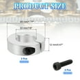 thumbnail image 2 of Uxcell Single Split Shaft Collar Locking Collar Clamp Style with Set Screw & Hex Wrench for Machine Tools Industry 22 mm/7/8 Inch, 2 of 7