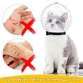 thumbnail image 3 of EGYMEN Cats Space Helmet, Breathable Recovery Collar for Cats, Transparent Protective Cone for Wound Healing, Lightweight Elizabethan Collar for Post-Surgery Care, 3 of 6