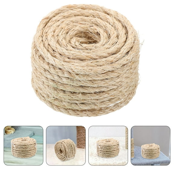Raindrops Cat Scratching Post Replacement Rope Made of Durable Sisal Beige 1 Roll