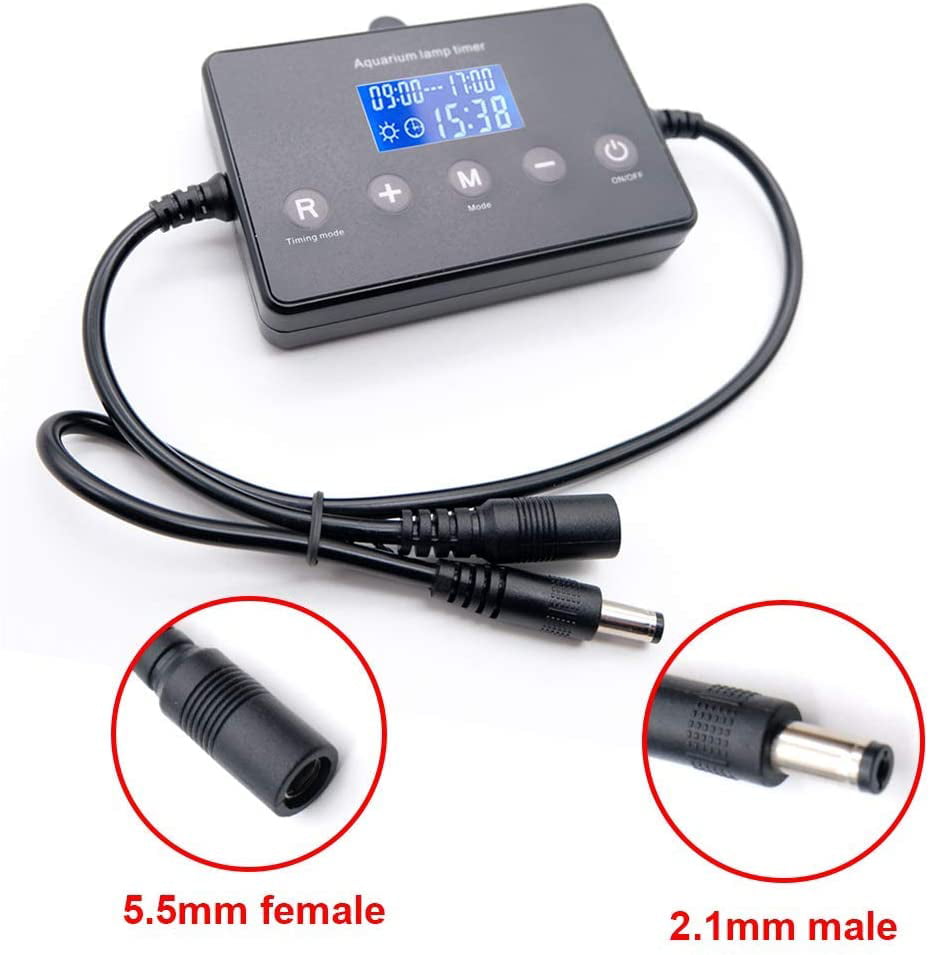 Fauteuil software strijd Single Channel LCD Digital Timer, Dimmer for Aquarium Light, Timing  Modulator with General DC Interface Fits All Fish Tank Lights - Walmart.com