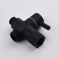 thumbnail image 4 of 3 Way Diverter Brass Shut Off Valve 3/8-12/17 Adapter For Toilet Water Line,black, 4 of 5