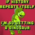 thumbnail image 3 of CafePress - I'm So Getting A Dinosaur Dark T Shirt - Men's Classic Graphic Cotton T-Shirt, 3 of 4