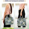 thumbnail image 4 of FORMRS Womens Corduroy Tote Bag Crossbody Shoulder Purse Handbag with Detachable Strap, Watercolor Hydrangeas Pattern, 4 of 7
