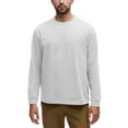thumbnail image 4 of Men's Premium Crewneck Long Sleeve T-Shirts Classic Fit Mid-Weight Everyday Cotton Shirt, 4 of 6