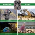 thumbnail image 3 of Dual Lens Trail Camera 36MP 4K Motion Activated Wildlife Hunting Camera No Glow Night Vision Wildlife Scouting Camera Farm Security Camera, 3 of 8