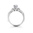 thumbnail image 3 of 1 1/6ct Diamond Infinity Engagement Wedding Ring Bridal Set 14K White Gold, 3 of 4