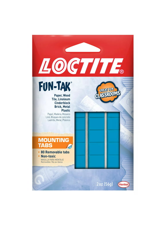 Loctite Fun-Tak Mounting Putty, Pack of 1, Blue 2 oz Wallet