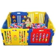 thumbnail image 2 of Kidzone Interactive Baby Playpen 8 Panel Safety Gate Children Play Center Home Child Activity Pen ASTM Certified Blue, 2 of 7