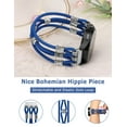 thumbnail image 3 of TOYOUTHS Beaded Band Compatible with Samsung Galaxy Watch 7/FE/6/5/4/Active 2 40mm 44mm/Watch 5 Pro 45mm/Watch 6 Classic/Watch 3 41mm Bands , 20mm Nylon Elastic Stretchy Boho Solo Loop Strap, 3 of 7