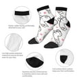thumbnail image 6 of Bingfone Alpacas And Hearts Design Patterned Men'S Women'S Casual Cotton Socks, 6 of 9