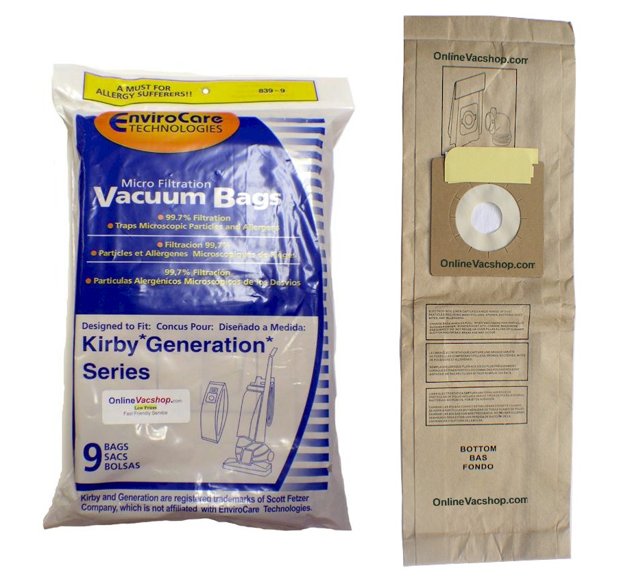 Kirby Generation Vacuum Bags 3 Pack EnviroCare