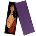 thumbnail image 1 of Exquisite Musical Instrument Bookmark Creative Wooden Bookmark Pipa Shape Bookmark, 1 of 9