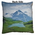 thumbnail image 2 of PKQWTM Mountain landscape with the lake Bachalpsee Switzerland Reversible Mermaid Cushion Cover Home Decor Sequin Pillow Case Size 18x18 inches, 2 of 2