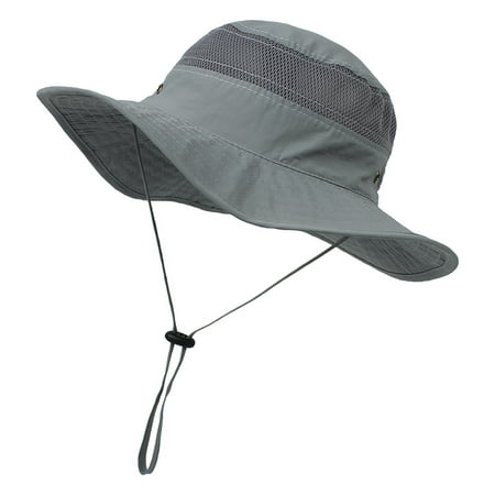 

Realyc Sun Hat Wide Brim Sun Protection Mesh Toddlers Fisherman Hat for Travel
