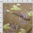 thumbnail image 3 of oneOone Cotton Flex Brown Fabric Tropical Beach Diy Clothing Quilting Fabric Print Fabric By Yard 40 Inch Wide, 3 of 4