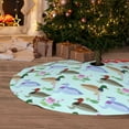 thumbnail image 6 of Rateoe Mallard Duck Of Lotus Flowers Print Christmas Tree Skirt 30" for Xmas Holiday New Year Party Circle Tree Mat Ornaments Decoration, 6 of 7