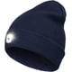 thumbnail image 1 of Gorro de punto con luz LED y linterna frontal, unisex, con 4 luces LED, ideal para el invierno (azul marino), 1 of 7