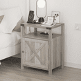 Nightstands Night Stand with Charging Station Bed Side Table with