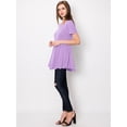 thumbnail image 4 of Made by Johnny Women's Tunic Top Casual T Shirt for Leggings S-5XL Plus Size XXXXXL LILAC, 4 of 6