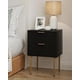 thumbnail image 3 of Bedside Table with Gold Frame,Side Table with Two Drawers,Bedside Furniture,Drawer Dresser with Mid-Century Modernfor Bedroom,Li My Lux Decor Round, 3 of 6