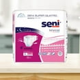 thumbnail image 6 of Seni Super Quatro Adult Brief, White, Overnight Incontinence Protection, 9 Count, 1 Pack, 6 of 10