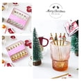 thumbnail image 3 of Inteprter Juego de cucharas de Navidad de 6 uds., vajilla de acero inoxidable, mezcla de postres de Navidad, cucharas de café, herramienta de Kits de decoración para fiestas Plata/6 piezas, 3 of 6