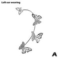 thumbnail image 1 of Nonpiercing Ear Cuff with Zircon Butterfly and Leaf Tassels Wrap Around Prof X1K2, 1 of 9