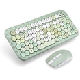 thumbnail image 1 of Wireless Keyboard and Mouse Combo 83-Key Fashionable Hive Shaped 2.4GHz Dropout-Free Connection and Ergonomic Design Compatible with PC, Computer,Laptop,IOS,MacBook,MacBook Pro, Dell And HP(Green), 1 of 5